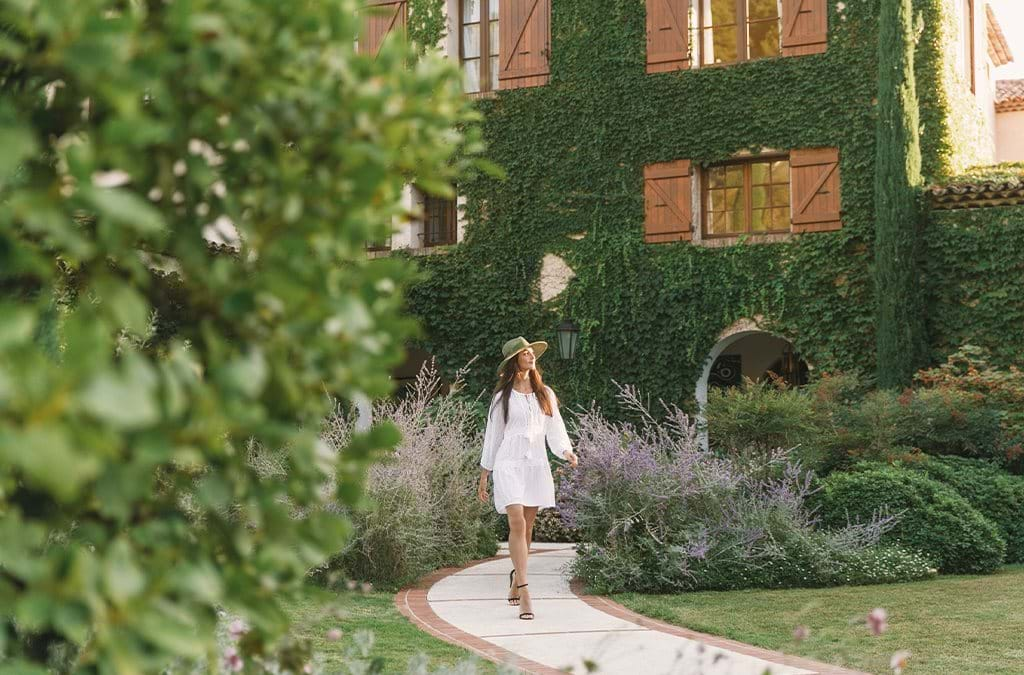 Woman enjoying a stroll