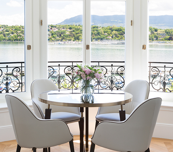 Table with water views